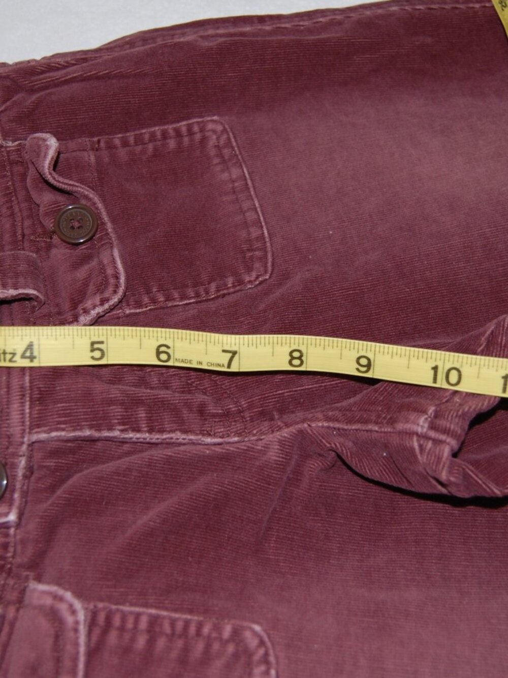 Abercrombie & Fitch, Women Size 4, Plum Corduroy Low-Rise Pants, Vintage Y2K - Picture 7 of 15